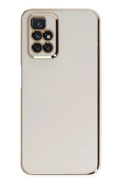 Mey İthalat®   Redmi 10 2022 Kılıf Volet Silikon - Beyaz