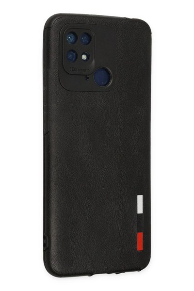 Mey İthalat®   Redmi 10C Kılıf Loop Deri Silikon - Siyah