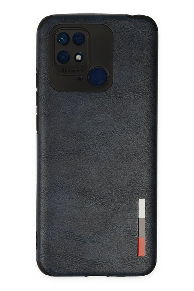 Mey İthalat®   Redmi 10C Kılıf Loop Deri Silikon - Lacivert