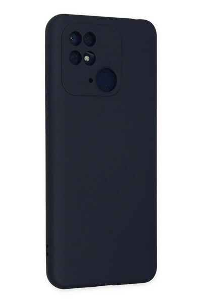 Mey İthalat®   Redmi 10C Kılıf Nano içi Kadife Silikon - Lacivert