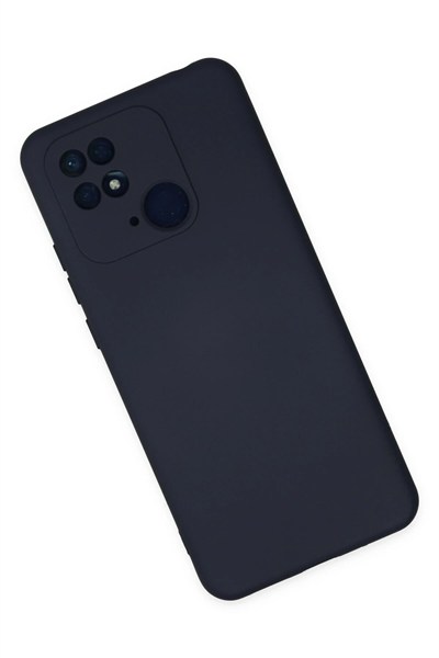 Mey İthalat®   Redmi 10C Kılıf Nano içi Kadife Silikon - Lacivert