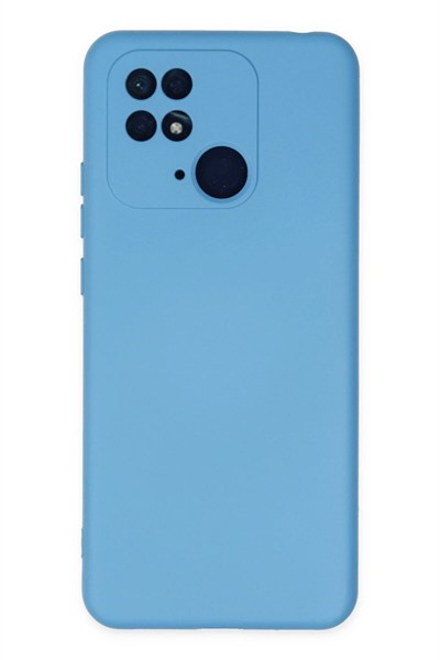 Mey İthalat®   Redmi 10C Kılıf Nano içi Kadife Silikon - Mavi