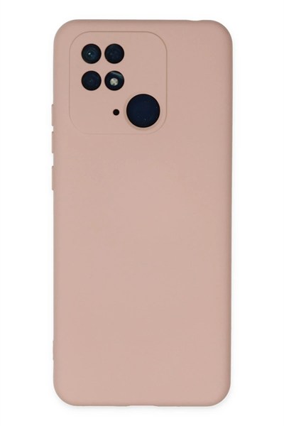 Mey İthalat®   Redmi 10C Kılıf Nano içi Kadife Silikon - Pudra