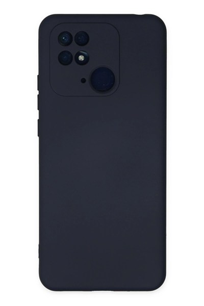 Mey İthalat®   Redmi 10C Kılıf Nano içi Kadife Silikon - Lacivert