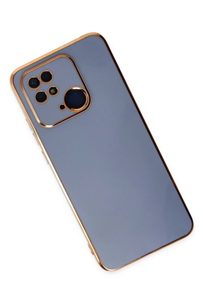 Mey İthalat®   Redmi 10C Kılıf Volet Silikon - Mavi