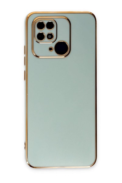 Mey İthalat®   Redmi 10C Kılıf Volet Silikon - Açık Yeşil