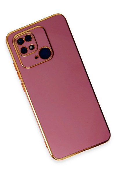Mey İthalat®   Redmi 10C Kılıf Volet Silikon - Kırmızı