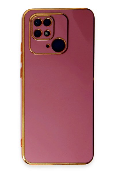 Mey İthalat®   Redmi 10C Kılıf Volet Silikon - Kırmızı