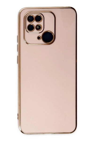 Mey İthalat®   Redmi 10C Kılıf Volet Silikon - Pembe