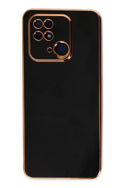 Mey İthalat®   Redmi 10C Kılıf Volet Silikon - Siyah