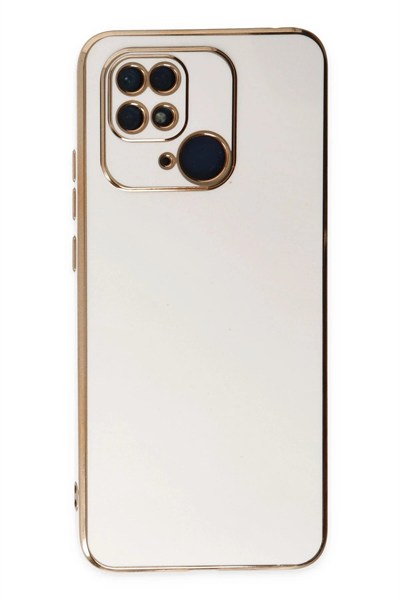 Mey İthalat®   Redmi 10C Kılıf Volet Silikon - Beyaz