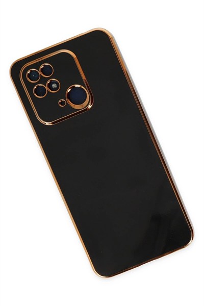 Mey İthalat®   Redmi 10C Kılıf Volet Silikon - Siyah