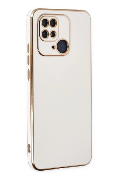Mey İthalat®   Redmi 10C Kılıf Volet Silikon - Beyaz
