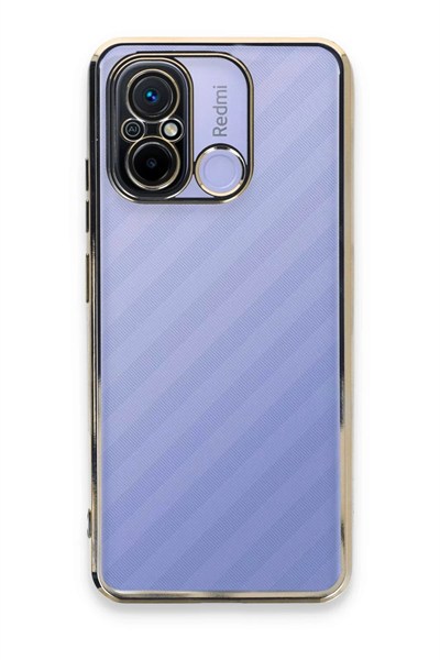 Mey İthalat®   Redmi 12C Kılıf  Lensli Silikon - Gold