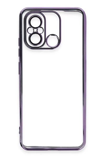 Mey İthalat®   Redmi 12C Kılıf  Lensli Silikon - Mor