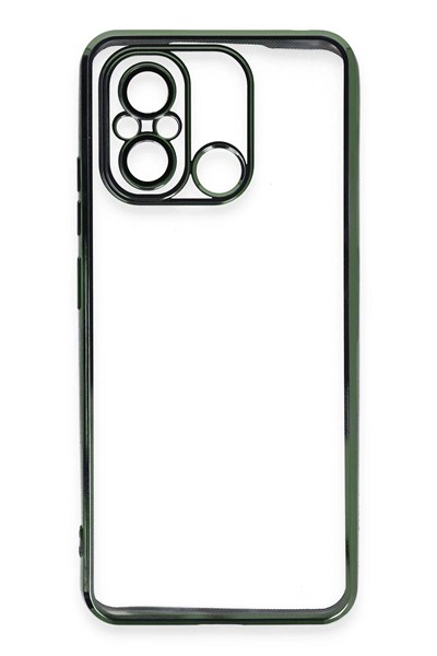 Mey İthalat®   Redmi 12C Kılıf  Lensli Silikon - Yeşil