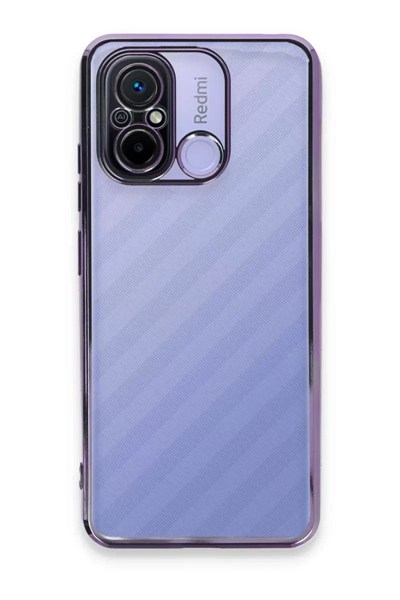 Mey İthalat®   Redmi 12C Kılıf  Lensli Silikon - Mor