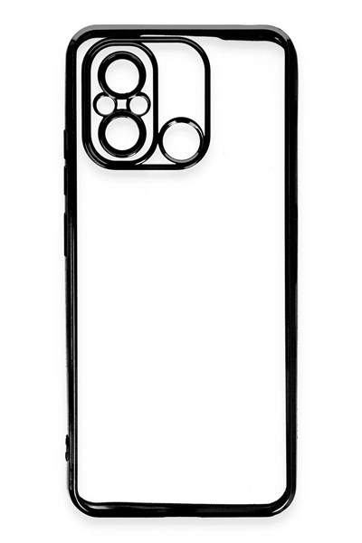 Mey İthalat®   Redmi 12C Kılıf  Lensli Silikon - Siyah
