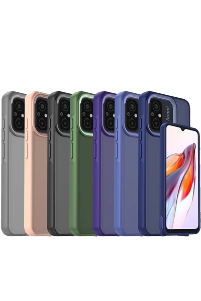 Mey İthalat®   Redmi 12C Kılıf Elegant Kapak - Yeşil