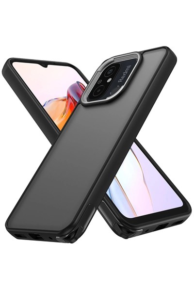 Mey İthalat®   Redmi 12C Kılıf Elegant Kapak - Siyah