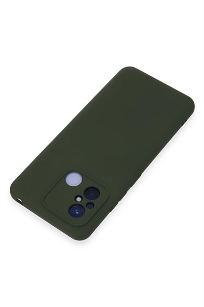 Mey İthalat®   Redmi 12C Kılıf Nano içi Kadife Silikon - Koyu Yeşil