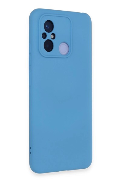 Mey İthalat®   Redmi 12C Kılıf Nano içi Kadife Silikon - Mavi
