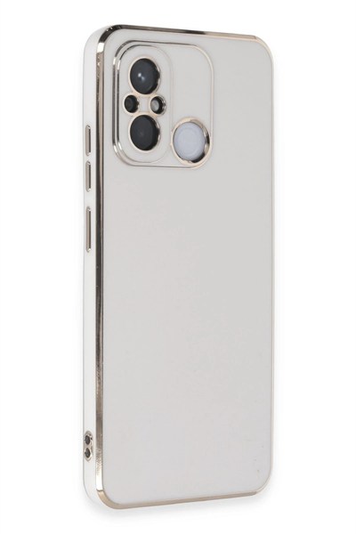 Mey İthalat®   Redmi 12C Kılıf Volet Silikon - Beyaz