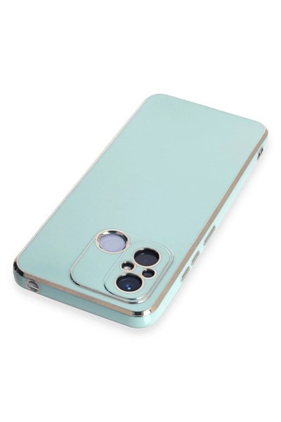 Mey İthalat®   Redmi 12C Kılıf Volet Silikon - Açık Yeşil