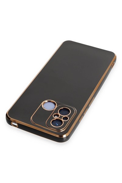 Mey İthalat®   Redmi 12C Kılıf Volet Silikon - Siyah