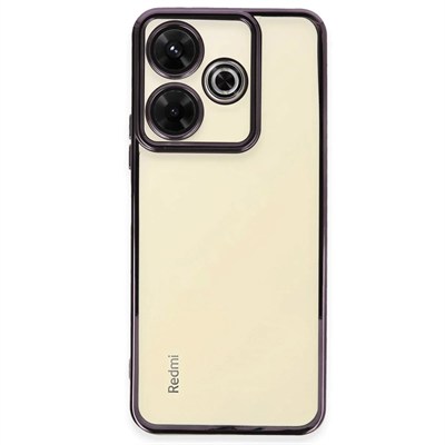 Mey İthalat®   Redmi 13 4G Kılıf  Lensli Silikon - Mor