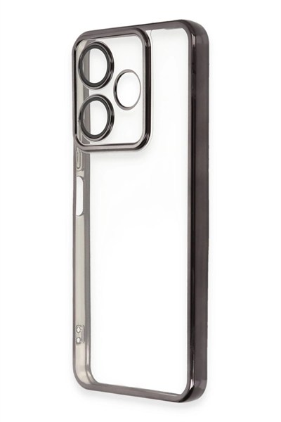 Mey İthalat®   Redmi 13 4G Kılıf  Lensli Silikon - Siyah