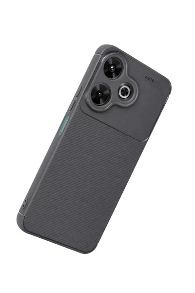 Mey İthalat®   Redmi 13 4G Kılıf Auto Focus Karbon Kapak - Gri