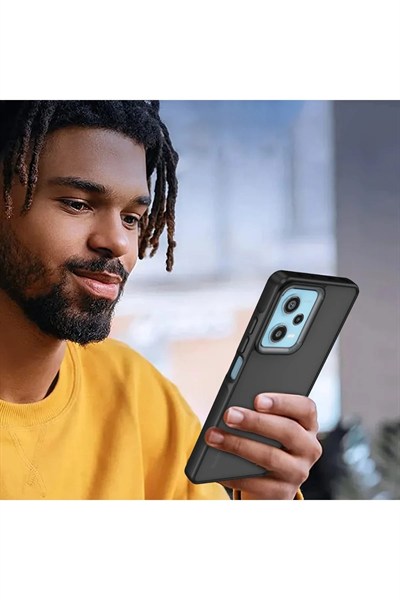 Mey İthalat®   Redmi 13 4G Kılıf Elegant Kapak - Siyah