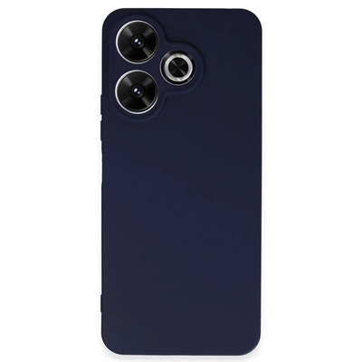 Mey İthalat®   Redmi 13 4G Kılıf First Silikon - Lacivert