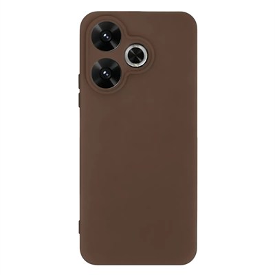 Mey İthalat®   Redmi 13 4G Kılıf First Silikon - Kahverengi