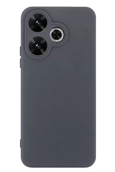 Mey İthalat®   Redmi 13 4G Kılıf First Silikon - Gri
