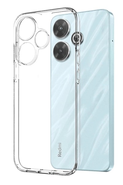 Mey İthalat®   Redmi 13 4G Kılıf Lüx Şeffaf Silikon