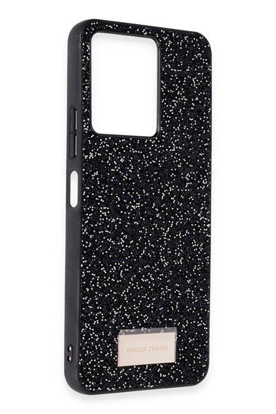 Mey İthalat®   Redmi 13C Bright Simli Kapak - Derin Mor