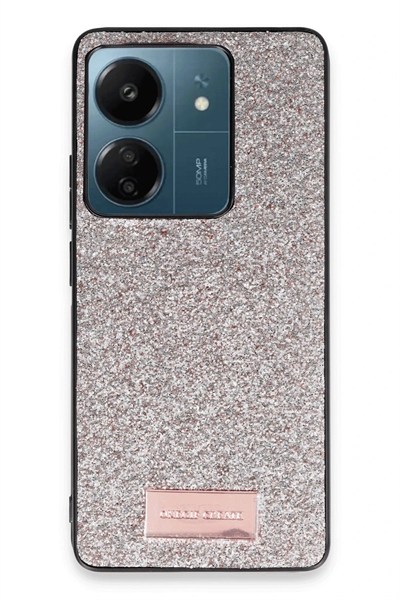 Mey İthalat®   Redmi 13C Bright Simli Kapak - Gold