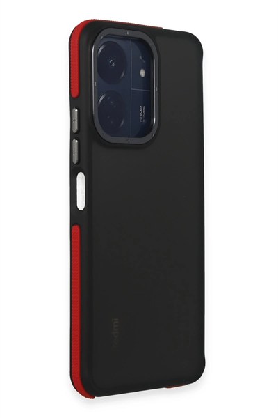 Mey İthalat®   Redmi 13C Harvel Kapak - Kırmızı