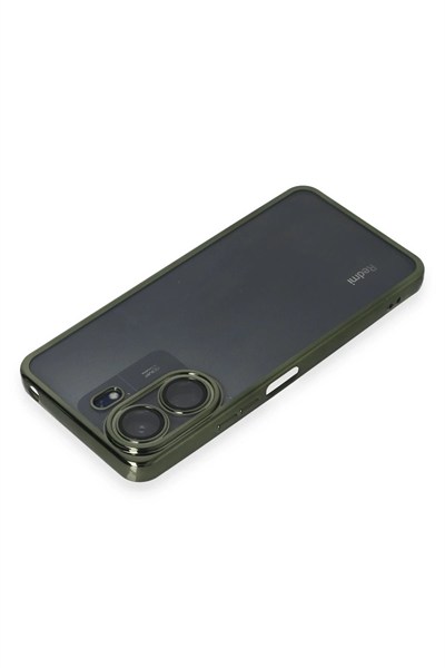 Mey İthalat®   Redmi 13C Kılıf  Lensli Silikon - Yeşil