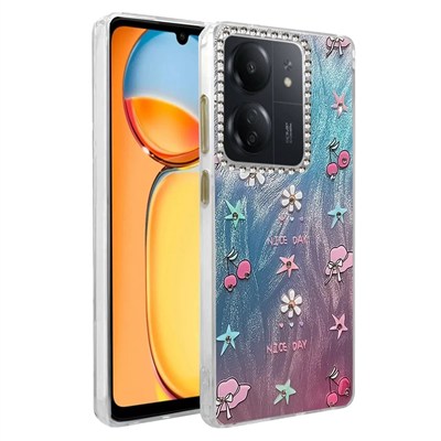 Mey İthalat®   Redmi 13C Kılıf Blade Aynalı Desenli Kapak - Desen 4
