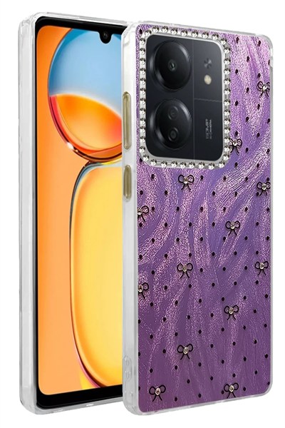 Mey İthalat®   Redmi 13C Kılıf Blade Aynalı Desenli Kapak - Desen 2