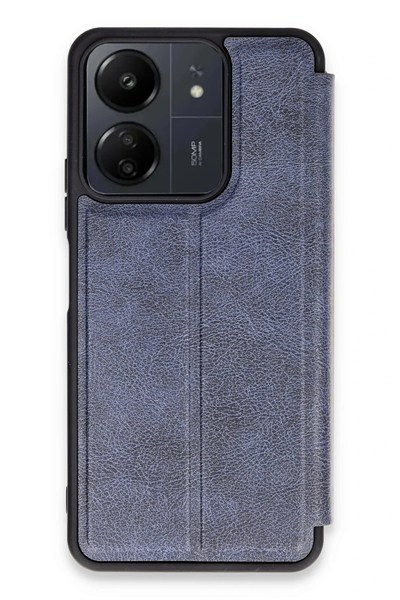 Mey İthalat®   Redmi 13C Kılıf Flip Cover - Lacivert