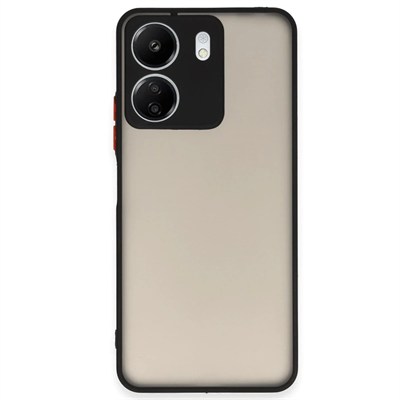 Mey İthalat®   Redmi 13C Kılıf Montreal Silikon Kapak - Siyah