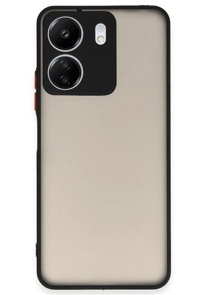 Mey İthalat®   Redmi 13C Kılıf Montreal Silikon Kapak - Siyah