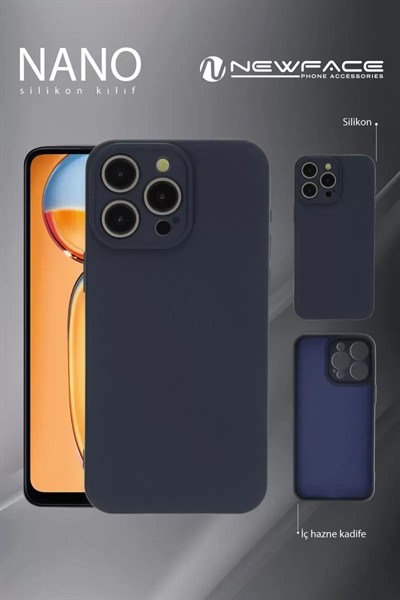 Mey İthalat®   Redmi 13C Kılıf Nano içi Kadife Silikon - Siyah