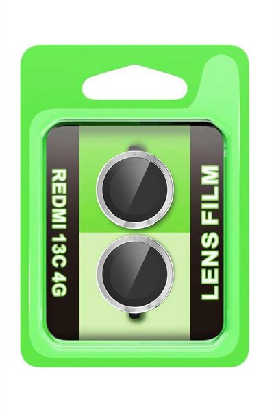 Mey İthalat®   Redmi 13C Raze Metal Kamera Lens - Gümüş