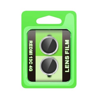 Mey İthalat®   Redmi 13C Raze Metal Kamera Lens - Gümüş