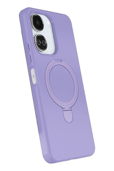 Mey İthalat®   Redmi 13C Regal Magsafe Standlı Kapak - Lila